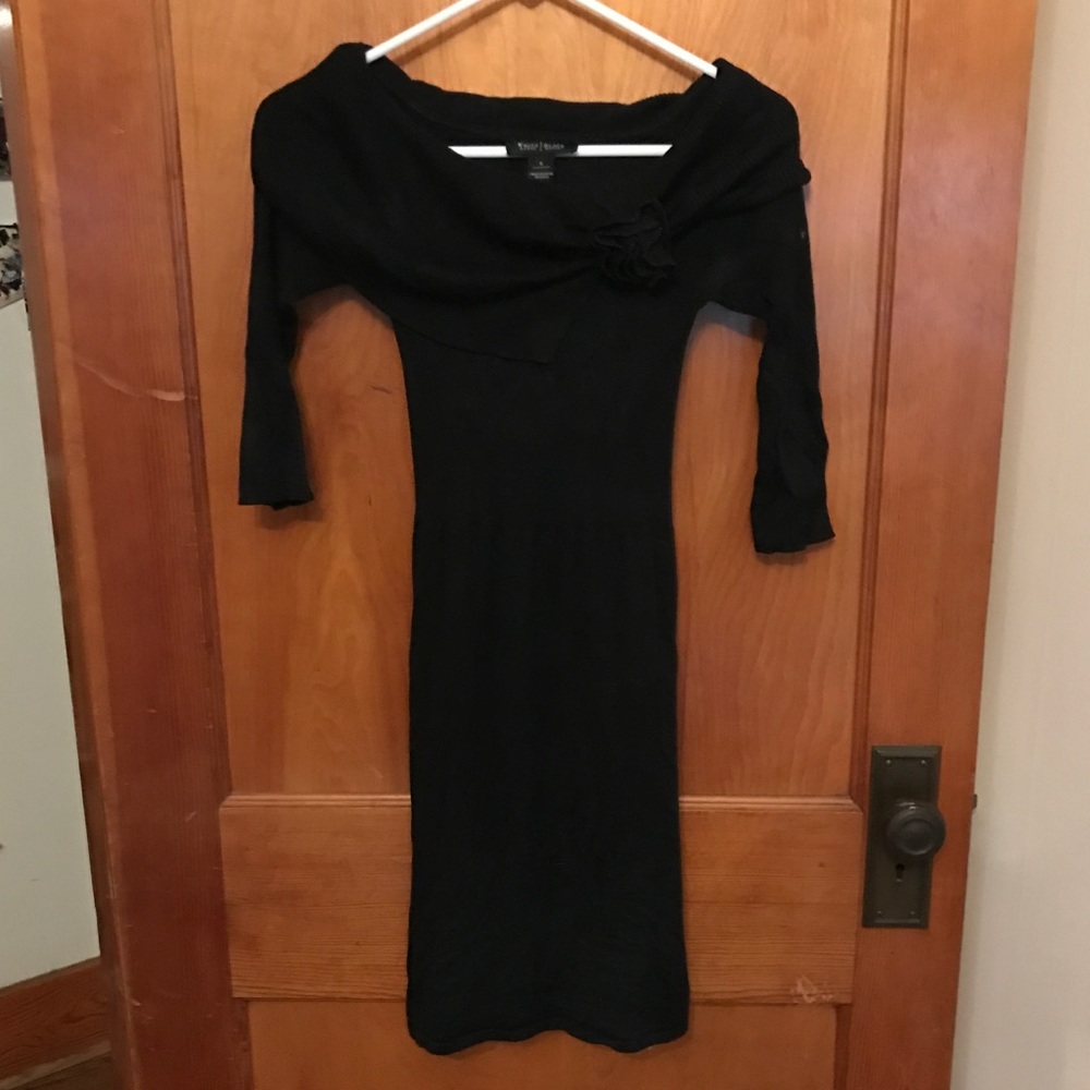 WH/BM Black Sweater Dress